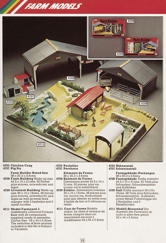 Britains Toy catalogue 1982