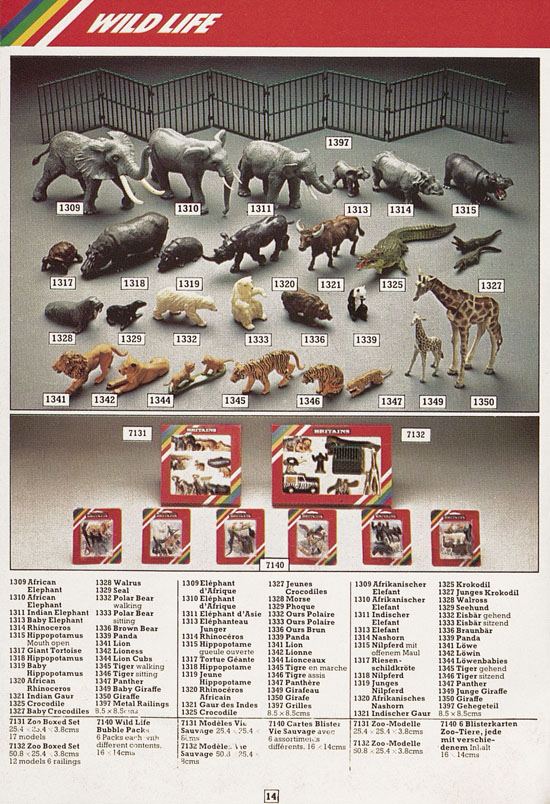 Britains Toy catalogue 1982