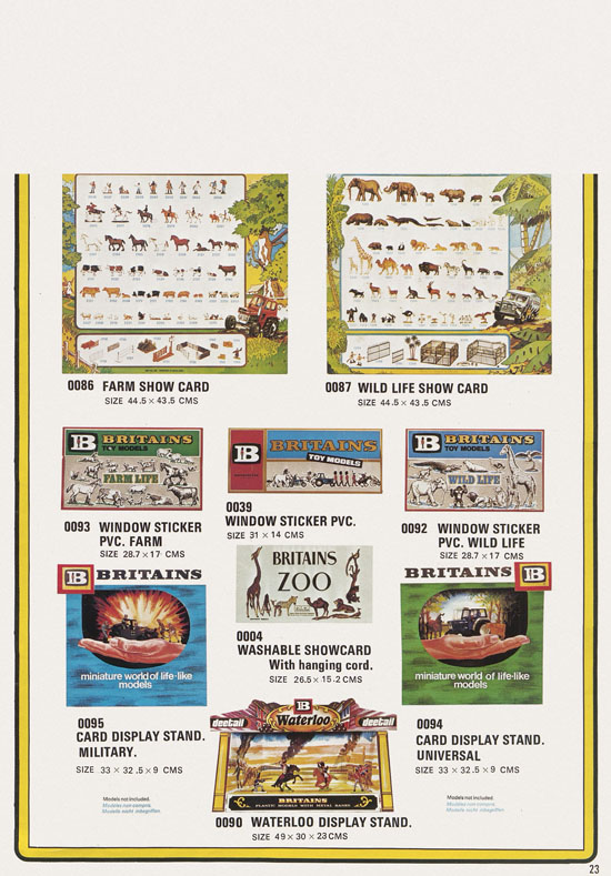 Britains Trade catalogue 1977