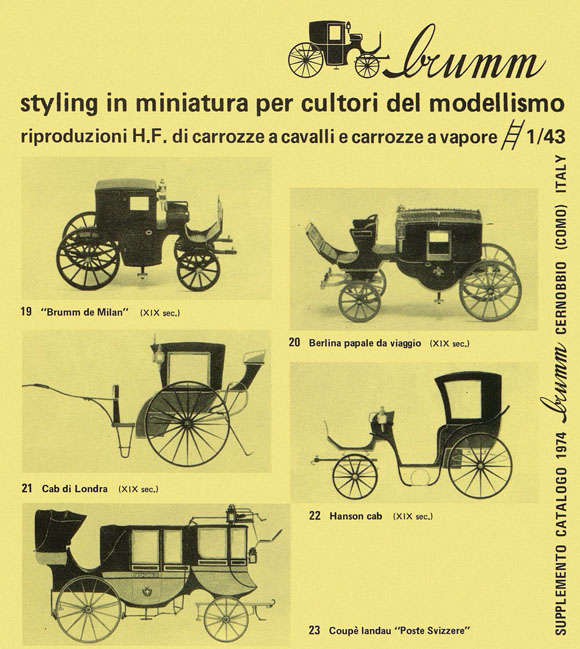 Brumm Katalog catalogo 1974