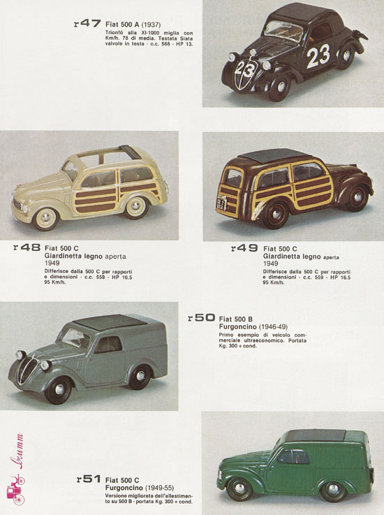 Brumm Katalog Catalogo 1981