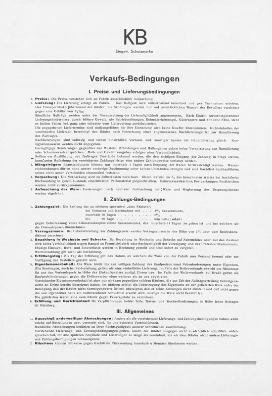 Karl Bub Spielwarenfabrik Nürnberg Katalog 1935