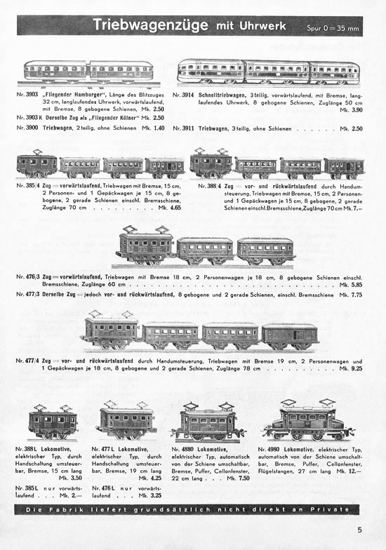 Seite 5 Karl Bub Spielwarenfabrik Nürnberg Katalog 1937