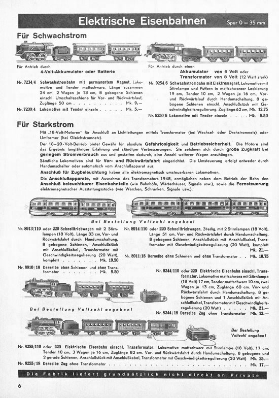 Seite 6 Karl Bub Spielwarenfabrik Nürnberg Katalog 1937