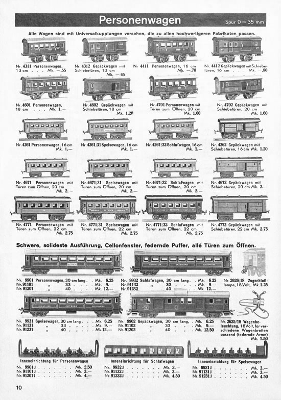 Seite 10 Karl Bub Spielwarenfabrik Nürnberg Katalog 1937
