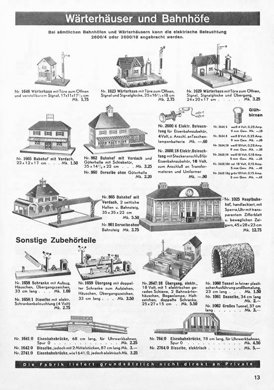 Karl Bub Spielwarenfabrik Nürnberg Katalog 1937