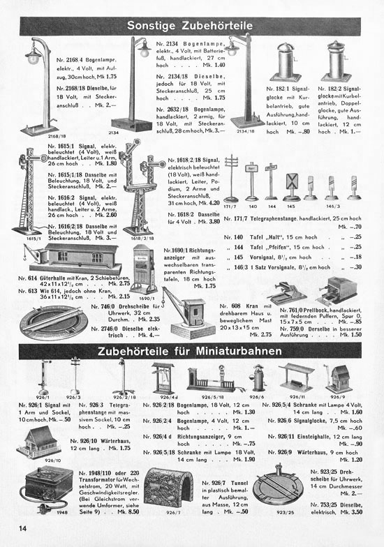 Seite 14 Karl Bub Spielwarenfabrik Nürnberg Katalog 1937