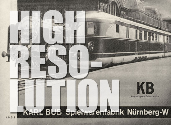 Karl Bub Spielwarenfabrik Nürnberg Katalog 1937