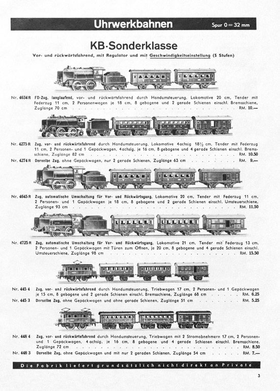 Karl Bub Spielwarenfabrik Nürnberg Katalog 1939