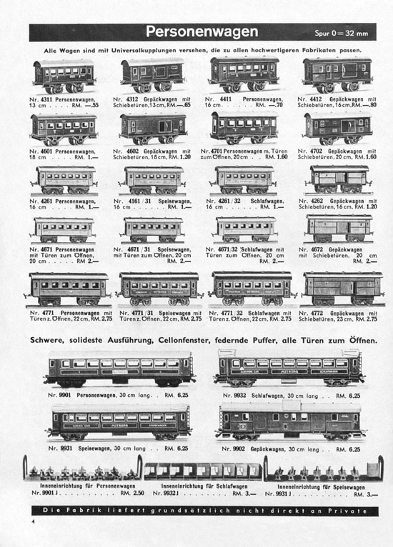 Karl Bub Spielwarenfabrik Nürnberg Katalog 1939