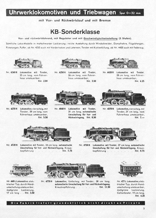 Karl Bub Spielwarenfabrik Nürnberg Katalog 1939