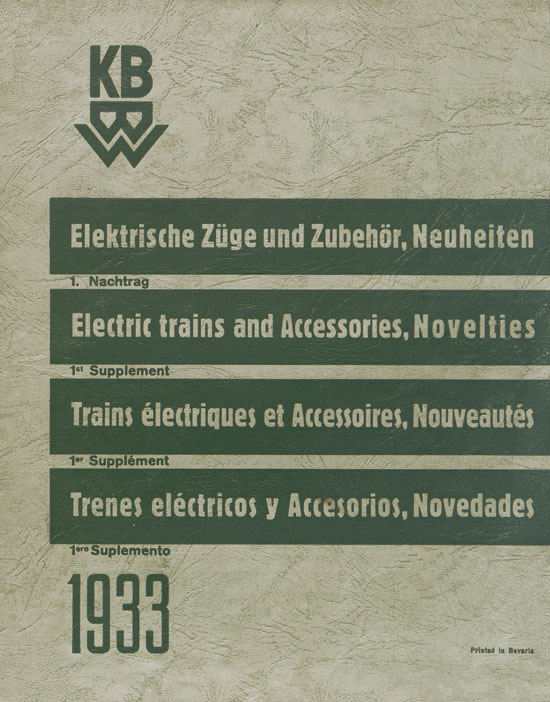 Karl Bub Spielwarenfabrik Nürnberg Katalog 1933