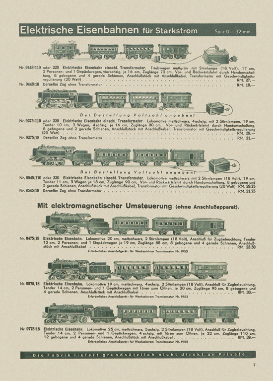 Karl Bub Spielwarenfabrik Nürnberg Katalog 1938