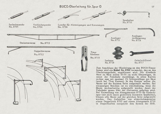 BUCO Spur 0 Katalog 1956-1957