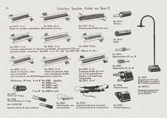 BUCO Spur 0 Katalog 1956-1957