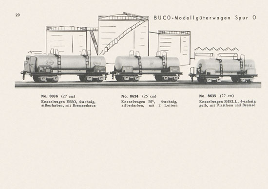 BUCO Spur 0 Katalog 1956-1957