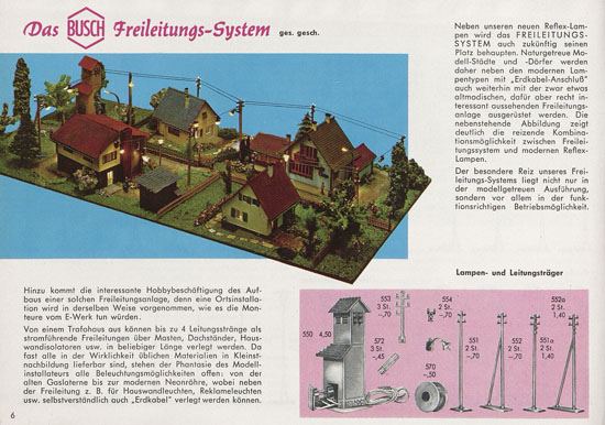 Busch Modelle Katalog 1963-1964