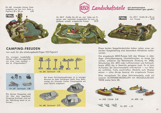 Busch Modelle Katalog 1963-1964