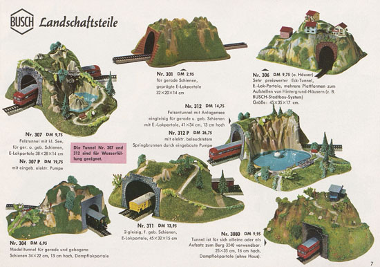 Busch Modelle Katalog 1966-1967