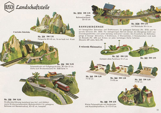 Busch Modelle Katalog 1966-1967