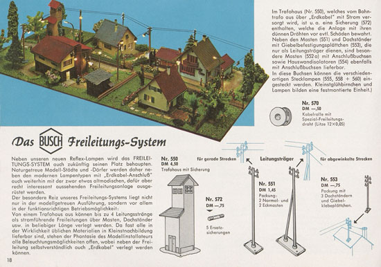 Busch Modelle Katalog 1966-1967