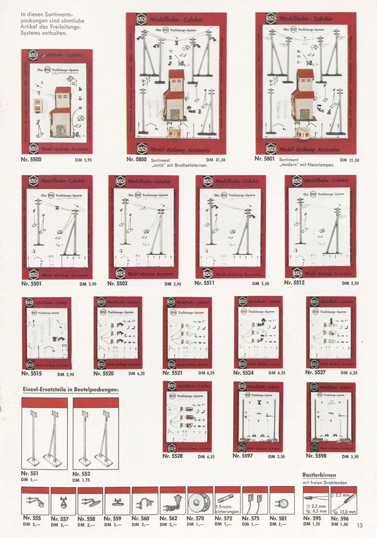 Busch Modellbahn-Zubehör Gesamtkatalog 1970-1971