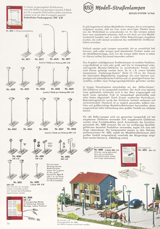 Busch Modellbahn-Zubehör Gesamtkatalog 1970-1971