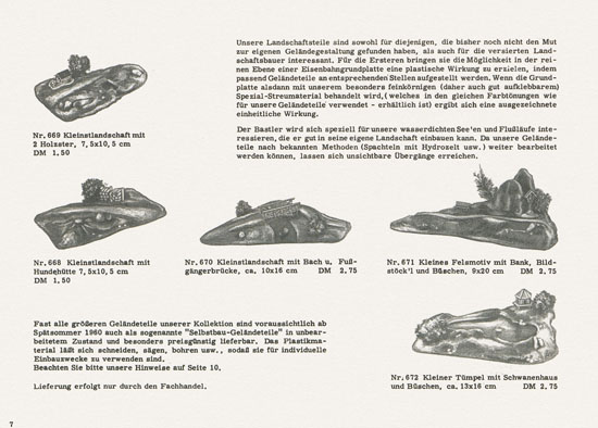 Busch Modell-Katalog 1960-1961