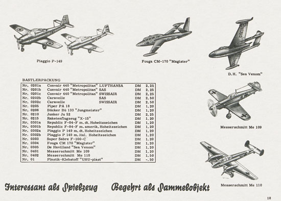 Busch Modell-Katalog 1960-1961