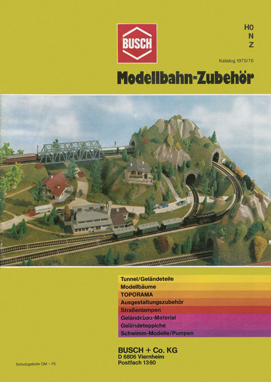 Busch Modellbahn-Zubehör Katalog 1975-1976