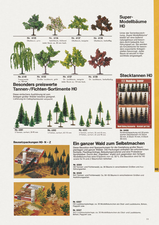 Busch Modellbahn-Zubehör Katalog 1975-1976