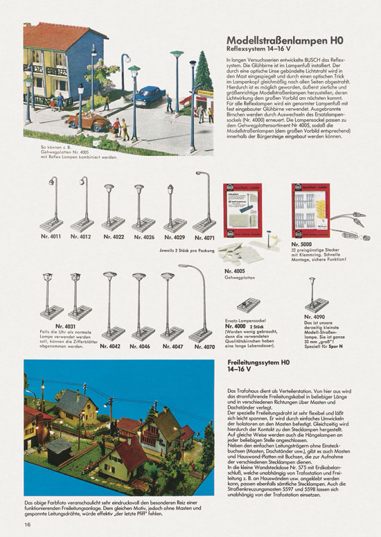 Busch Modellbahn-Zubehör Katalog 1975-1976