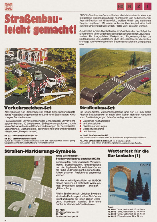 Busch Modellbahn-Hobby Katalog 1978-1979