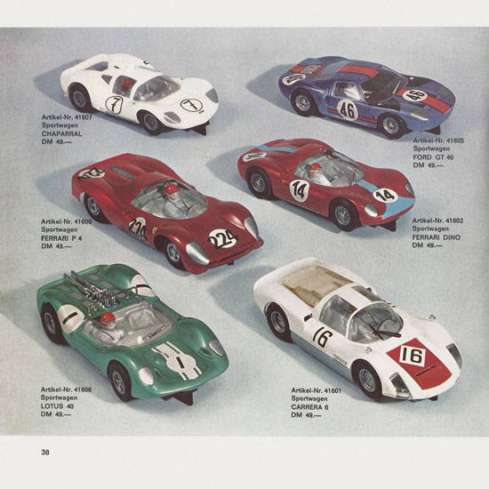 Carrera Katalog 1967-1968