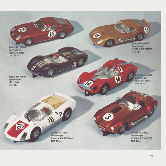 Carrera Katalog 1967-1968