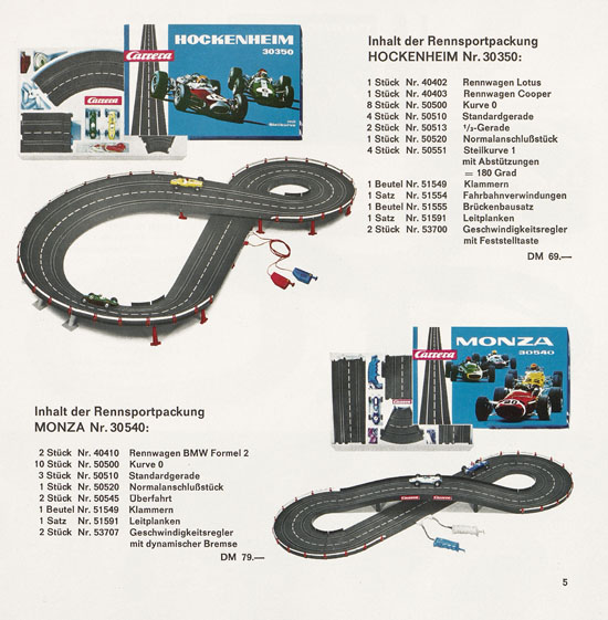 Carrera Katalog 1968-1969