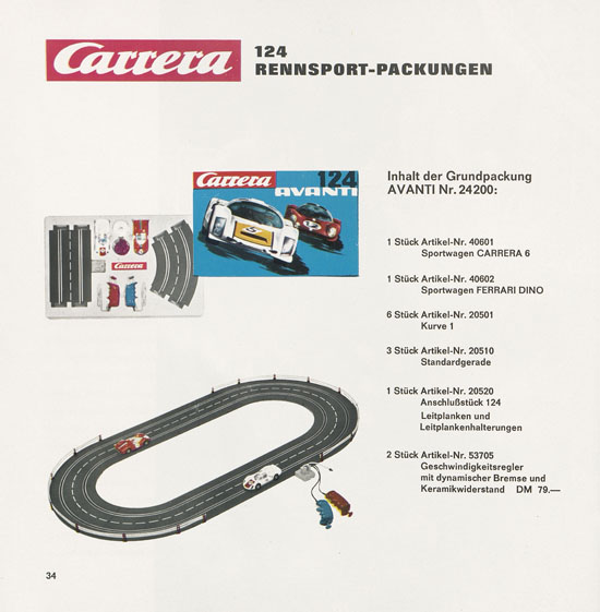 Carrera Katalog 1968-1969