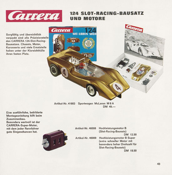 Carrera Katalog 1968-1969