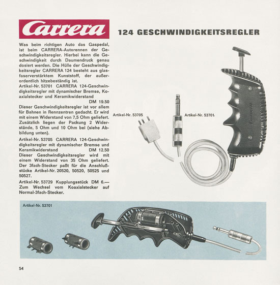 Carrera Katalog 1968-1969