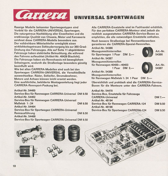 Carrera Katalog 1969-1970