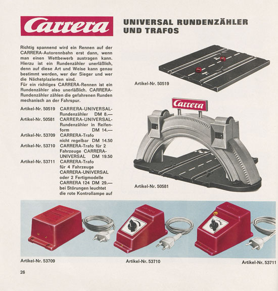 Carrera Katalog 1969-1970