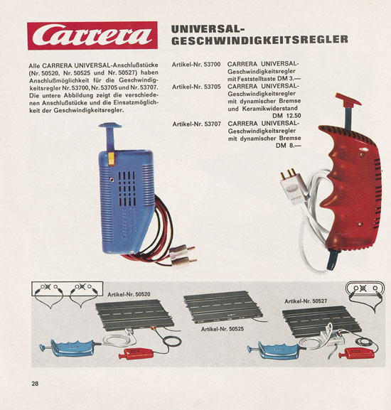 Carrera Katalog 1969-1970