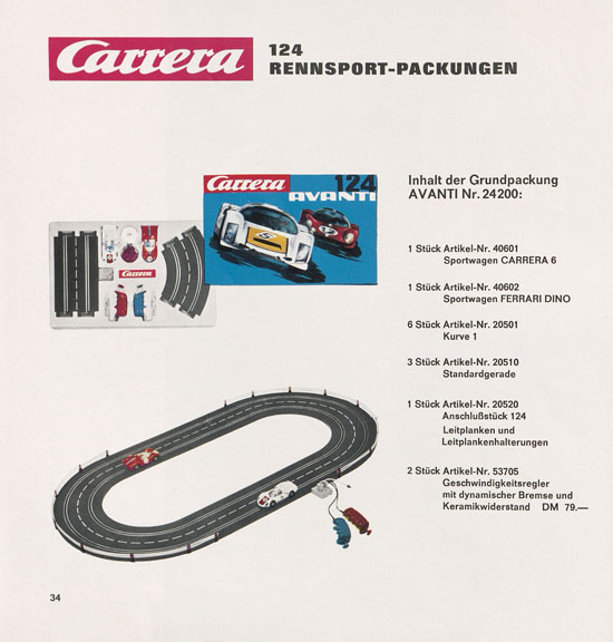 Carrera Katalog 1969-1970