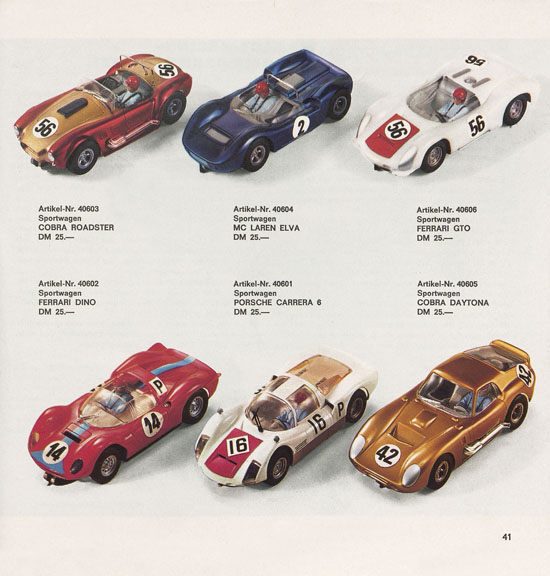 Carrera Katalog 1969-1970