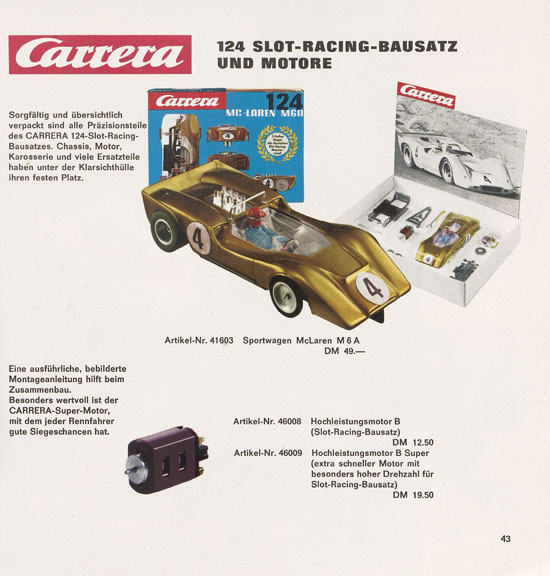 Carrera Katalog 1969-1970