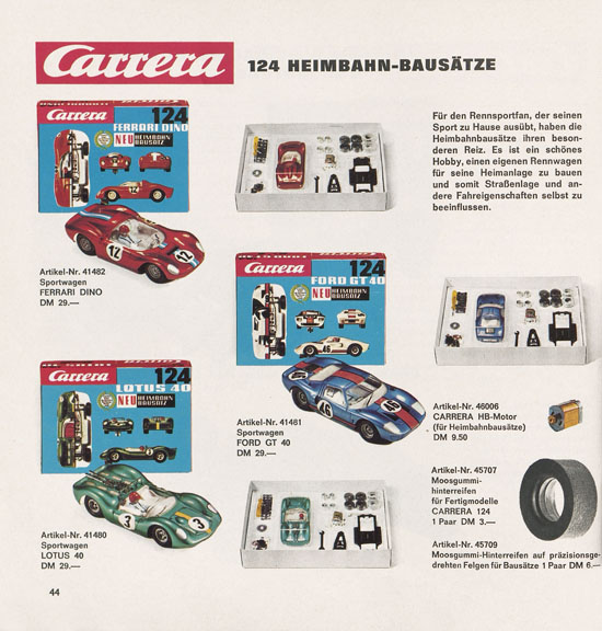 Carrera Katalog 1969-1970