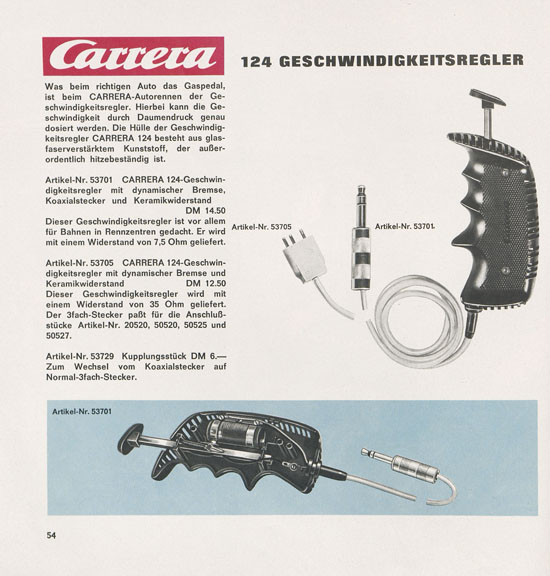 Carrera Katalog 1969-1970