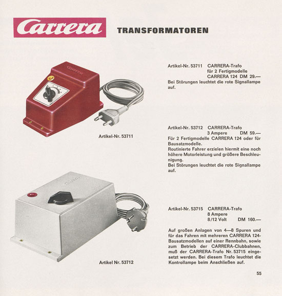 Carrera Katalog 1969-1970