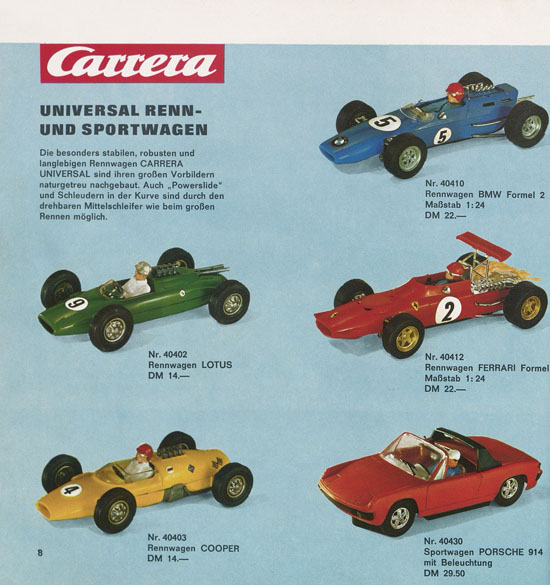 Carrera Katalog 1970-1971