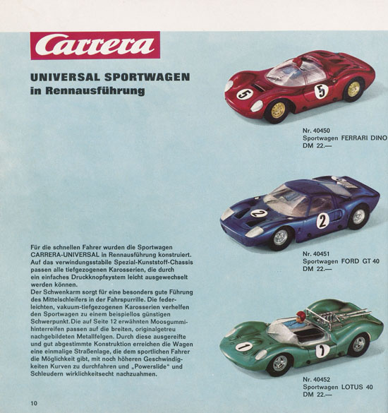 Carrera Katalog 1970-1971